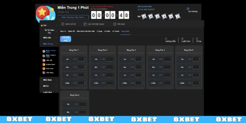 Làm sao cược xổ số 8XBET nhanh gọn? 